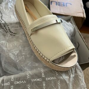 DKNY Beige Espadrille Women's Shoes